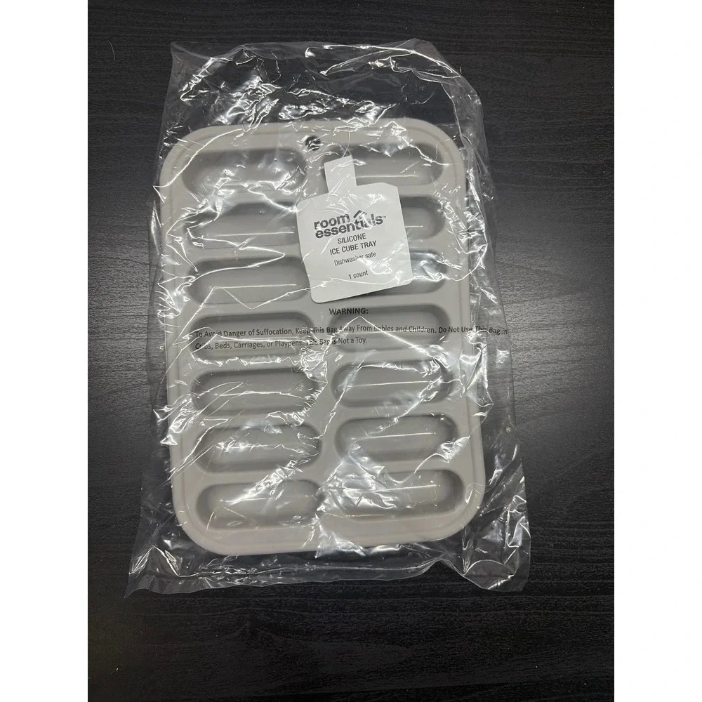 Room Essentials Silicone Ice Cube Tray Gray Narrow Water Bottle Ice Stick Mold